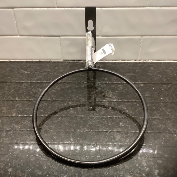 6-inch Black Steel Flower Pot Ring Bundle of 4 - Picture 2 of 8